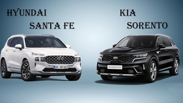 So sánh xe Kia Sorento 2021 và Hyundai Santa Fe 2021: 