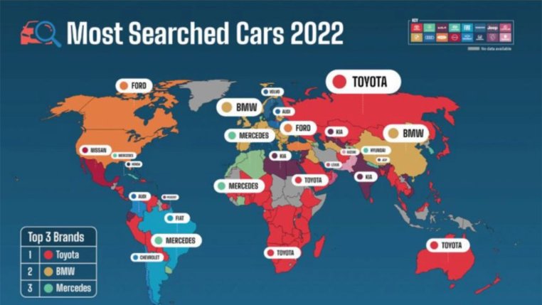 Read more about the article Thương hiệu ô tô nào được tìm kiếm online nhiều nhất năm 2022?