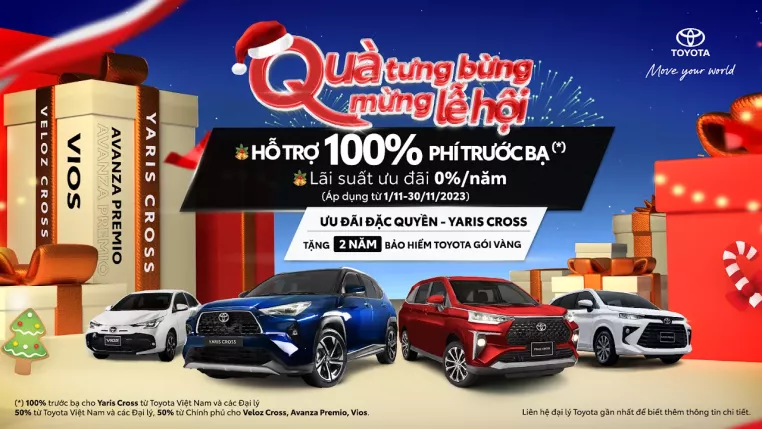 Read more about the article Toyota Việt Nam tung ưu đãi khủng cho “bộ tứ” Vios, Veloz Cross, Avanza Premio và Yaris Cross