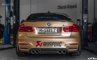 Xế độ BMW M3 có màu sơn đặc biệt Sunburst Gold 5