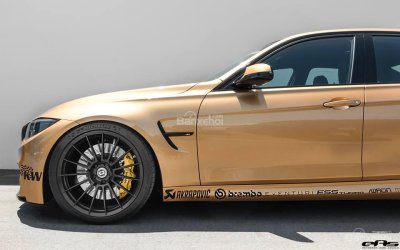 Xế độ BMW M3 có màu sơn đặc biệt Sunburst Gold 4