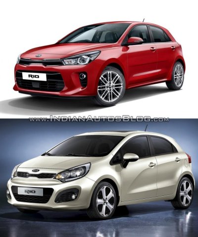 So sánh Kia Rio 2017 với model hiện bán trên thị trường.