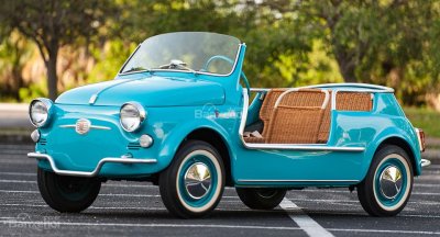 Xế cổ Fiat 500 Ghia Jolly 1957 sẽ được bán đấu giá vào tháng 11 tới.