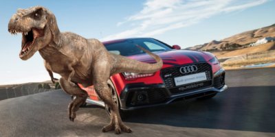 Audi Piloted Driving tung quảng cáo đáng suy ngẫm về khủng long bạo chúa.