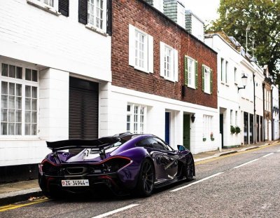 Ngắm McLaren P1 độ tím, "chất" lóa mắt trên phố Anh Ngắm McLaren P1 độ tím, "chất" lóa mắt trên phố Anh 6