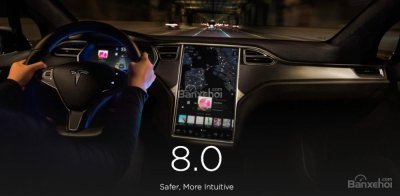 Thông tin chi tiết về bản nâng cấp hệ điều hành 8.0 của Tesla.