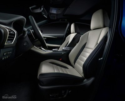 Hàng ghế da sang trọng của Lexus NX facelift 2018