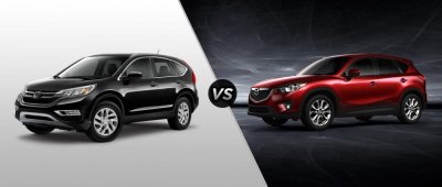 Ảnh chụp Mazda CX-5 và Honda CR-V