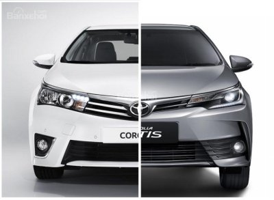 So sánh Toyota Corolla Altis cũ và mới.