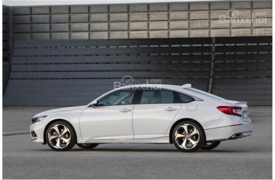 Danh sách trang bị tiêu chuẩn của Honda Accord 2018 "xôm tụ" hơn bao giờ hết mặt bên ô tô Honda Accord 2018 màu trắng