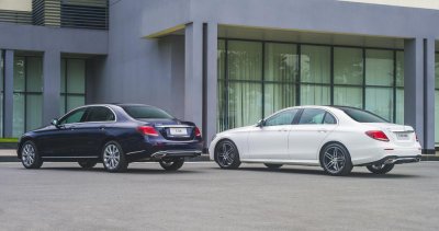 Mercedes-Benz E 200 thế hệ mới tại Việt Nam có gì khác biệt? Ảnh chụp phía sau xe Mercedes-Benz E 200