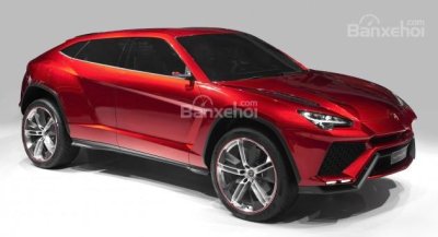 ô tô Lamborghini Urus màu đỏ