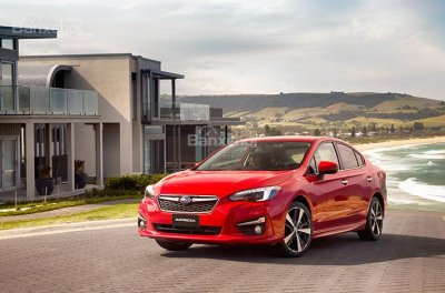 ô tô Subaru Impreza 2017 màu đỏ