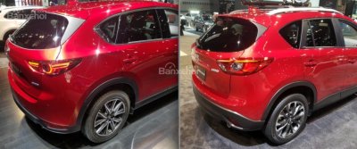 So sánh đuôi xe xe Mazda CX-5 2018 mới và cũ Đuôi xe Mazda CX-5 2018 mới và cũ có gì khác nhau