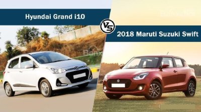 Cân đo 2 mẫu xe đô thị Suzuki Swift và Hyundai Grand i10 2018.