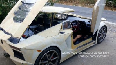 Nhái xe Lamborghini Aventador Roadster phiên bản "lùn" - 3