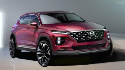 Hình ảnh concept mới được công bố của Hyundai Santa Fe 2019 2