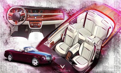 Rolls-Royce Phantom Drophead Coupe nâng cấp phủ màu anh đào ấn tượng a2