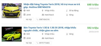 Toyota Yaris 2018 mới bắt đầu nhận đặt cọc với giá từ 592 triệu đồng - Ảnh 1