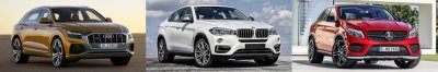 So sánh Audi Q8 2019 hoàn toàn mới, BMW X6 và Mercedes GLE Coupe về thiết kế đầu xe So sánh Audi Q8 2019 hoàn toàn mới, BMW X6 và Mercedes GLE Coupe về thiết kế đầu xe.