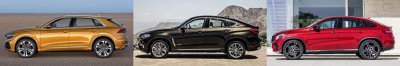 So sánh Audi Q8 2019, BMW X6 và Mercedes GLE Coupe về thiết kế thân xe So sánh Audi Q8 2019, BMW X6 và Mercedes GLE Coupe về thiết kế thân xe .