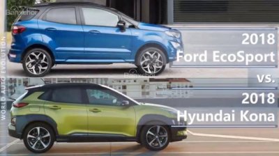  Hyundai Kona 2018 vs Ford Ecosport 2018 tại Việt Nam..