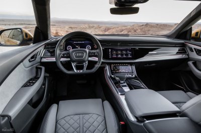 Khoang nội thất Audi Q8 2019.