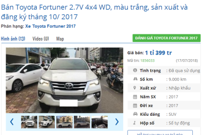 Toyota Fortuner đã đi 30.000 km "thét" giá 1 tỷ 300 triệu: Không phải chuyện hiếm a4