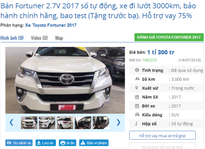 Toyota Fortuner đã đi 30.000 km "thét" giá 1 tỷ 300 triệu: Không phải chuyện hiếm a3