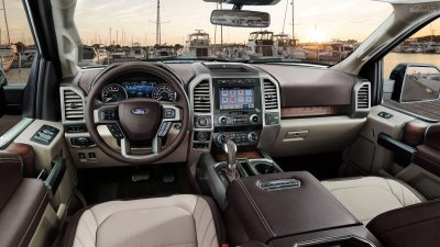 Bảng táp-lô của Ford F-150 Limited 2019.