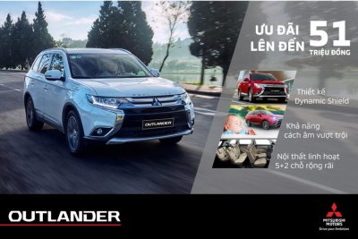 MMV liên tục ưu đãi cho Mitsubishi Outlander kể từ đầu năm.