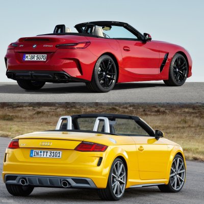 So sánh BMW Z4 2019 và Audi TT Roadster - Đuôi xe So sánh BMW Z4 2019 và Audi TT Roadster - Đuôi xe.