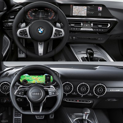 So sánh BMW Z4 2019 và Audi TT Roadster - Nội thất So sánh BMW Z4 2019 và Audi TT Roadster - Nội thất.