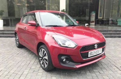 Hình ảnh của Suzuki Swift 2018 tại 1 sự kiện dành cho đại lý Việt.