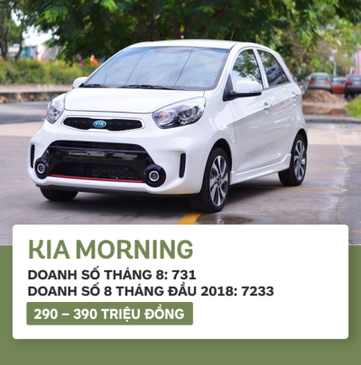 Top 10 xe bán chạy nhất tháng 8/2018: xe Toyota thống trị 22