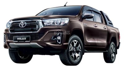 Toyota Hilux với màu sơn Phantom Brown.