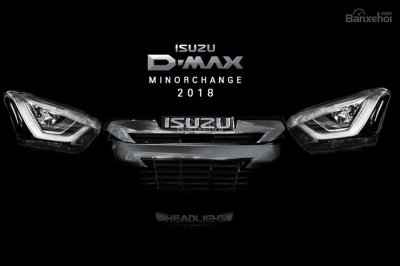 Isuzu D-Max 2018 facelift lộ teaser và đầu xe mới - 1