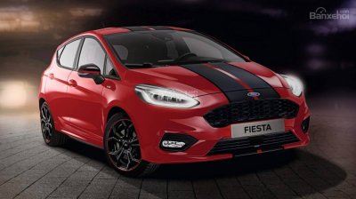 Ford Fiesta bản đặc biệt màu đen-đỏ mang "trái tim" 1.0L EcoBoost mới..
