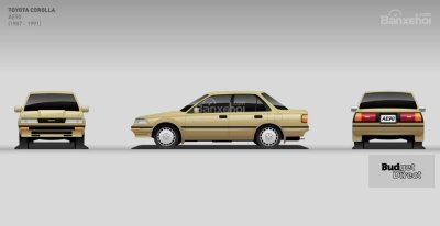 11 thế hệ của Toyota Corolla: Thế hệ thứ sáu: 1987-1991 11 thế hệ của Toyota Corolla