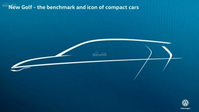 Volkswagen Golf 2020 tung bản vẽ nhá hàng - 1