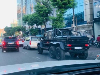 Ngắm Mercedes-Benz G63 AMG 6x6 biển "tứ quý" 8 của đại gia Campuchia a7