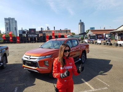 Leona Chin - Nữ hoàng drift xe Malaysia tham gia cùng sự kiện ra mắt Mitsubishi Triton Leona Chin, Nữ hoàng drift xe Malaysia