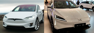Thiết kế đầu xe của Xpeng G3 và Tesla Model X đầu xe của Xpeng G3 và Tesla Model X