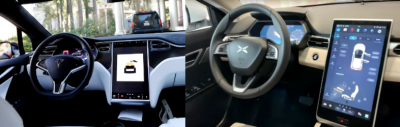 Trang bị nội thất của Xpeng G3 và Tesla Model X nội thất của Xpeng G3 và Tesla Model X