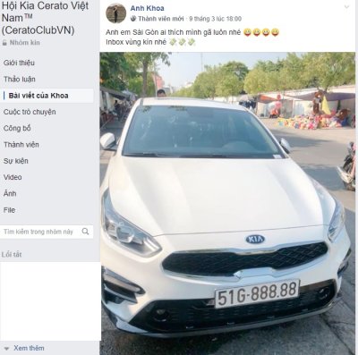 3 tỷ vẫn chưa bán, chủ nhân chiếc Kia Cerato 2019 biển 51G-888.88 muốn gì? 2 3 tỷ vẫn chưa bán, chủ nhân chiếc Kia Cerato 2019 biển 51G-888.88 muốn gì? a2