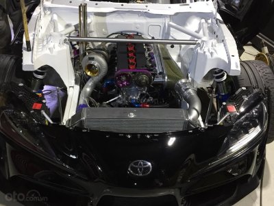 Toyota Supra A90 2020 lắp động cơ 2JZ của BMW Khoang máy Toyota Supra A90 2020