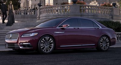 10 mẫu ô tô đáng tin cậy nhất năm 2019 a1 Lincoln Continental màu đỏ thẫm