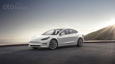 Tesla Model 3 màu trắng