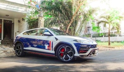 Lamborghini Urus của Minh Nhựa còn khá nổi bật với bộ cánh 3 màu Lamborghini Urus của Minh Nhựa còn khá nổi bật