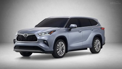 Toyota Highlander 2020 - ảnh 2 Toyota Highlander 2020 góc 3/4 đầu xe